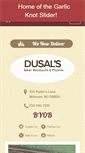 Mobile Screenshot of dusalsrestaurant.com