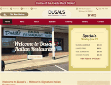 Tablet Screenshot of dusalsrestaurant.com